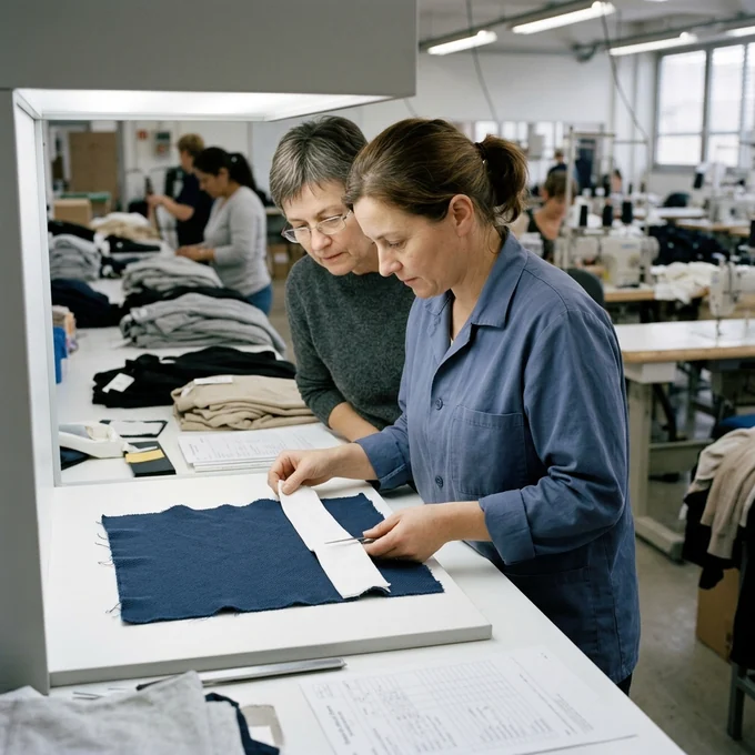 Solidez del color: comparación en la cabina de luz