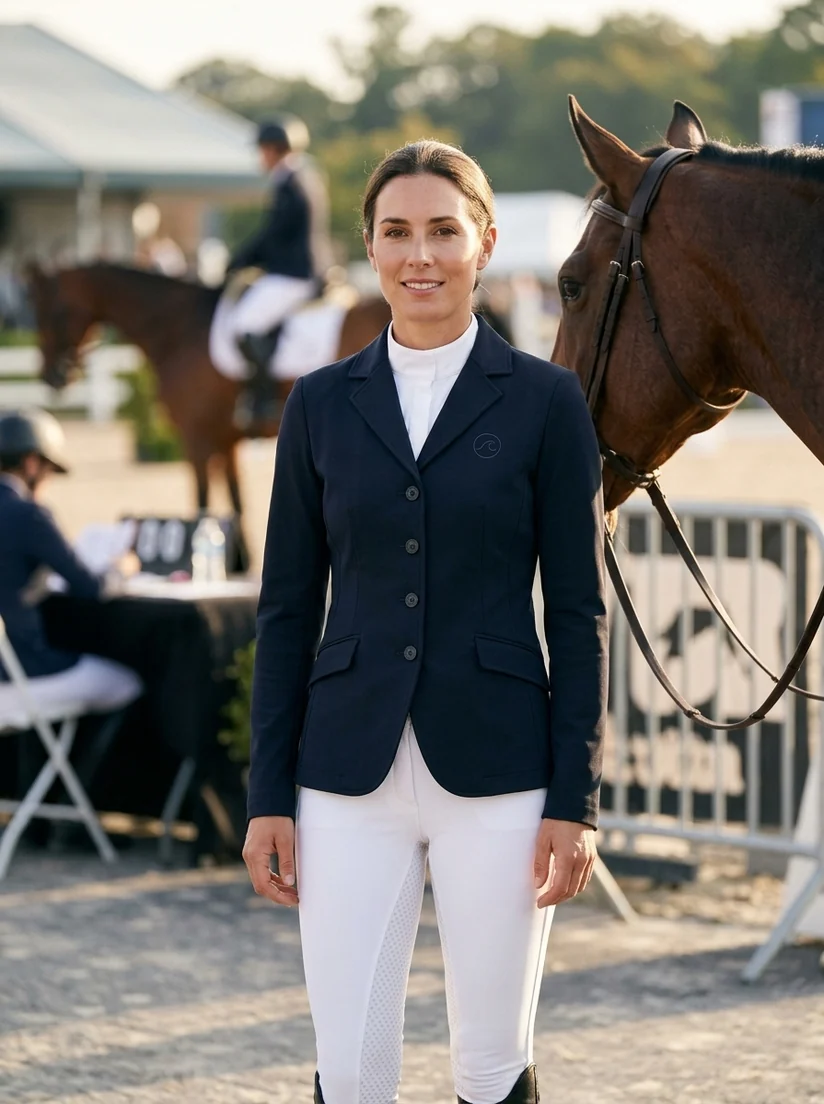 Breeches de concurso blancos