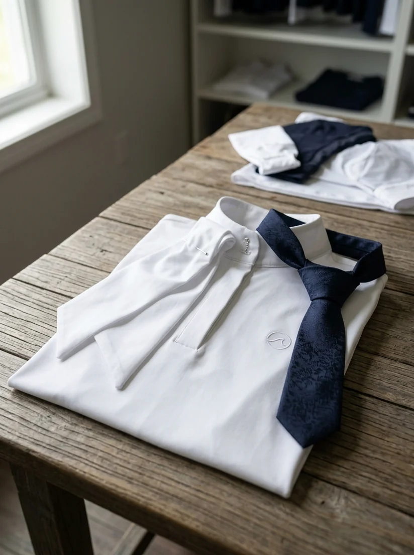 Plastrón y corbata de concurso