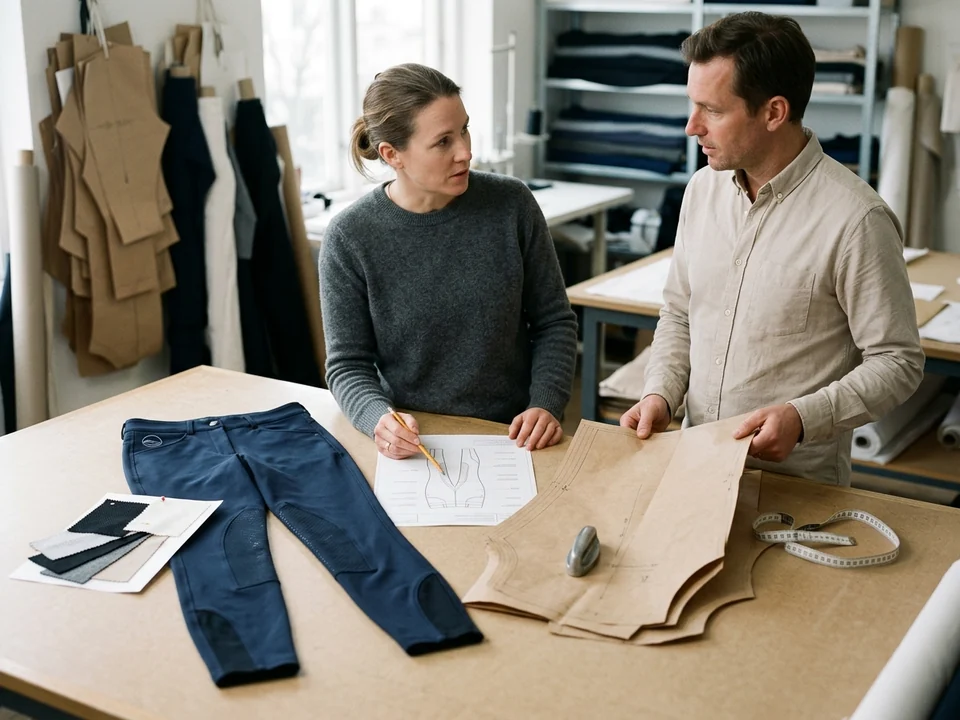 Ropa de equitación personalizada: ficha técnica y muestra