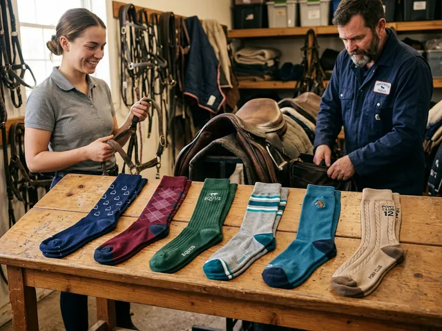 Calcetines altos de equitación de colores