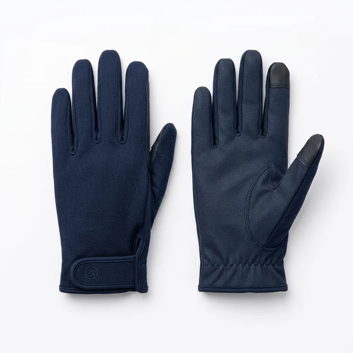 RE-AC-02 · Guantes sintéticos táctiles, foto de catálogo sobre fondo blanco