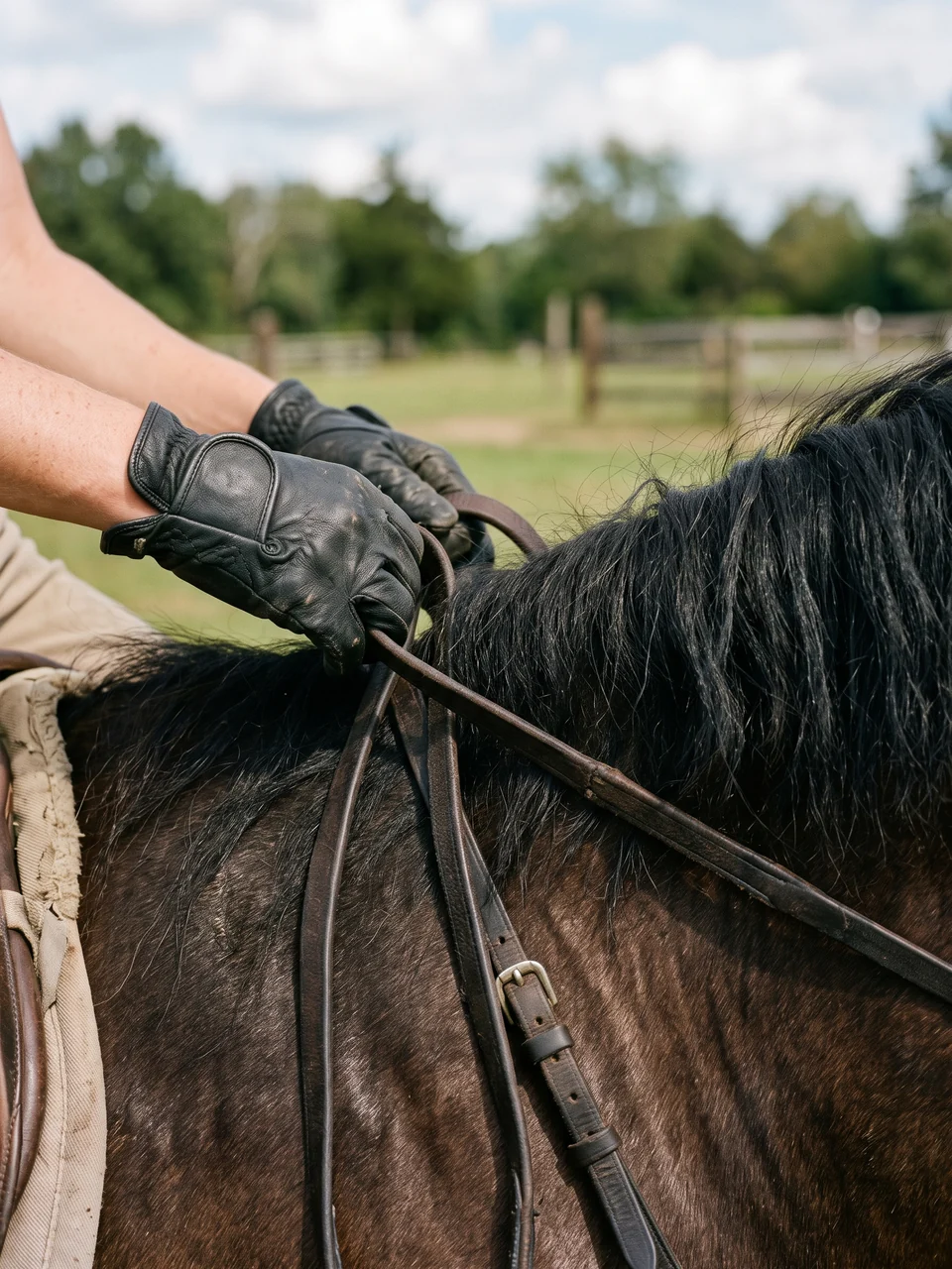 Guantes de equitación
