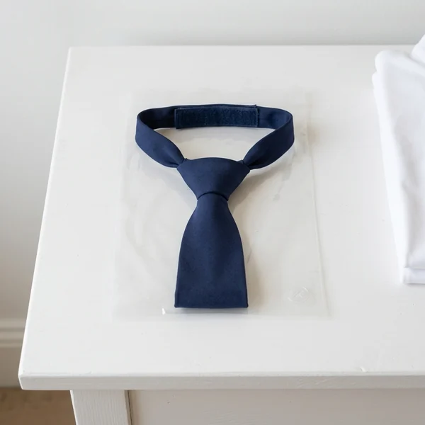 Corbata en su bolsa individual