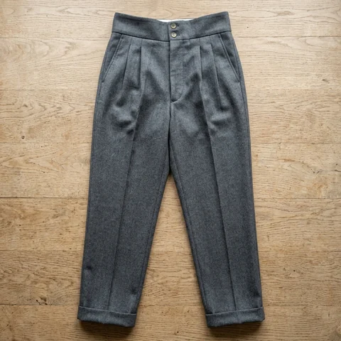 Pantalón campero de talle alto sin trabillas
