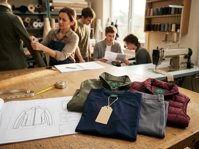 Colección de una marca de ropa ecuestre con etiquetas propias