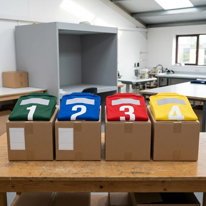 Cajas de un torneo, una por equipo