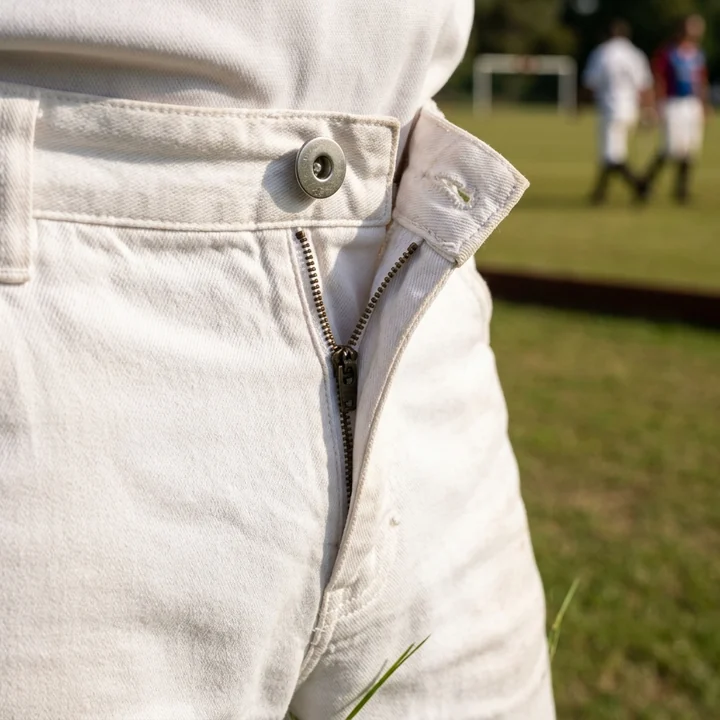 Cremallera con botón del pantalón