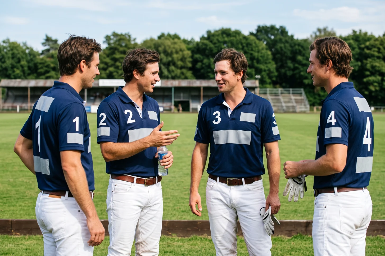 Polo de equipo para después del partido