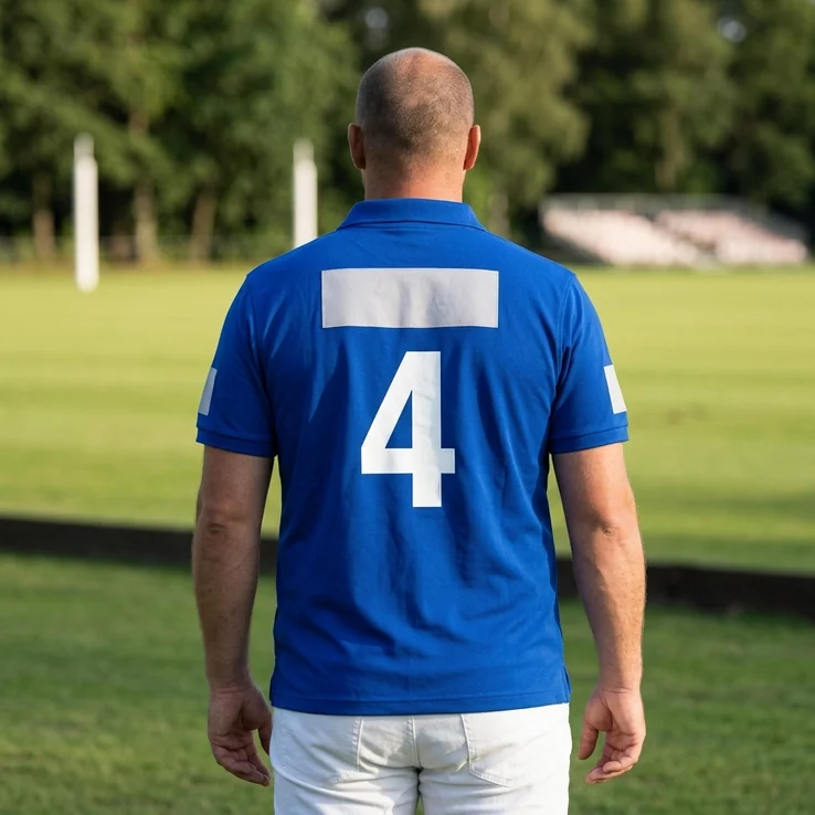 Jugador de talla grande con la misma camiseta