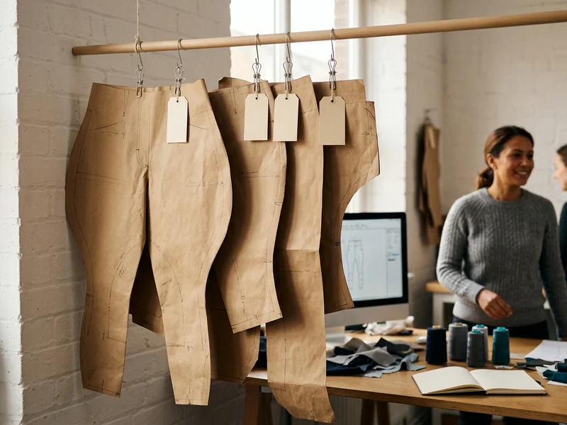 Patrones de papel archivados de un modelo para su reposición