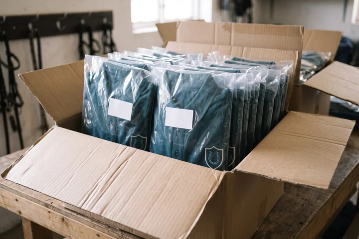 Bolsas individuales por empleado, en una caja por departamento