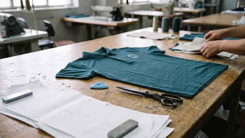 Muestra de la ropa de trabajo recién hecha